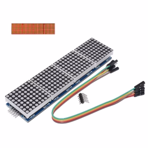MAX7219 - 4x8x8-as Led Mátrix - Piros