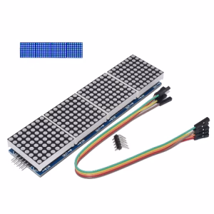 MAX7219 - 4x8x8-as Led Mátrix - Kék