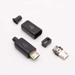 Micro USB apa - Fekete