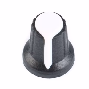 Műanyag Potméter Gomb - Fehér