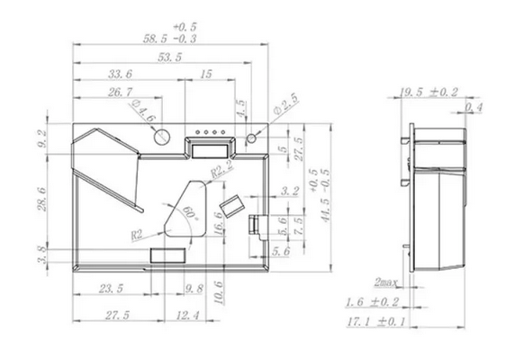 Optikai szállópor és VOC érzékelő- ZPH02