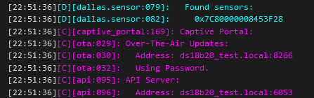 NodeMcu és DS18b20 - ESPhome - DS18B20 address