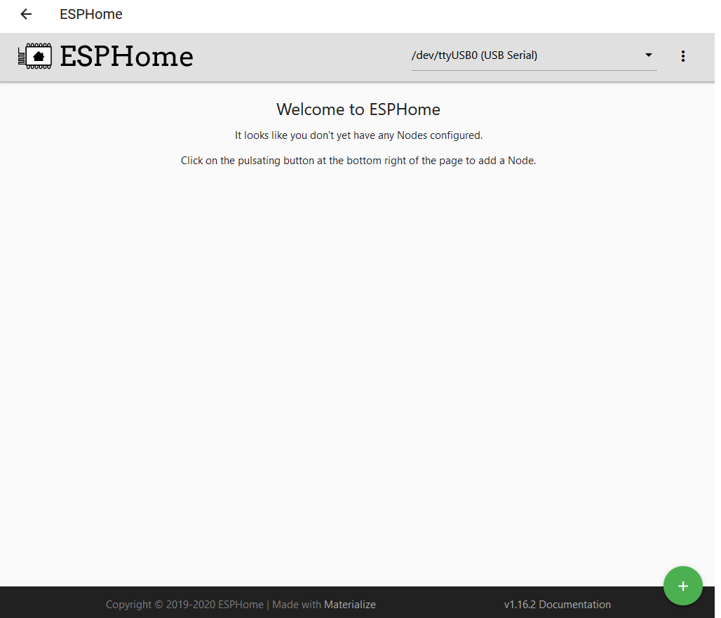 NodeMcu és DS18b20 - ESPhome - Add Node