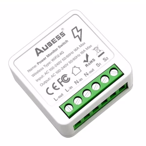 Aubess - Smart Wifi relé - fogyasztásmérős