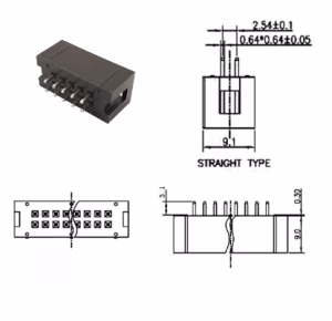 JTag csatlakozó - 10 pin