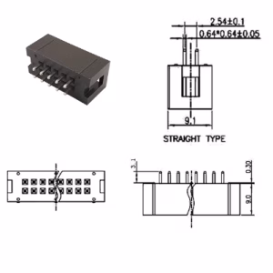 JTag csatlakozó - 10 pin
