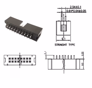 JTag csatlakozó - 20 pin