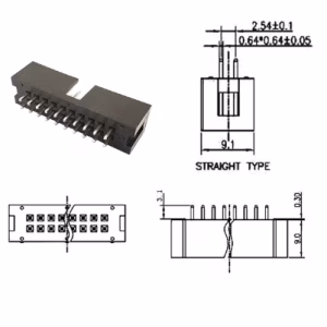JTag csatlakozó - 20 pin