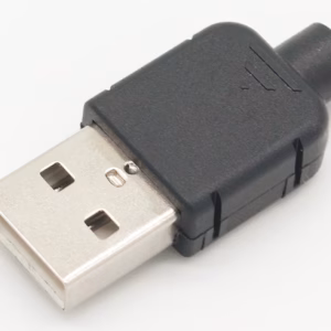 Szerelhető USB apa csatlakozó - Fekete
