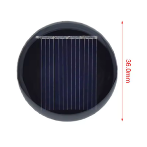 Kerek Mini Polikristályos Napelem Modul - 2V 35mA
