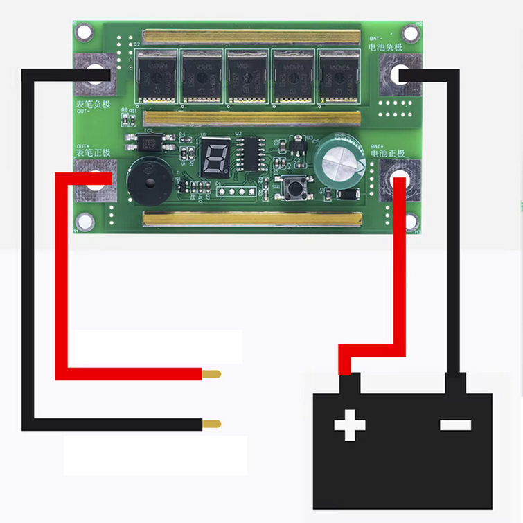 Akkumulátoros ponthegesztő készlet - 12V - Visszajelzővel