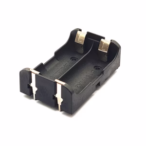 18650 - Akkumulátor foglalat - Dupla - Nyákba ültethető