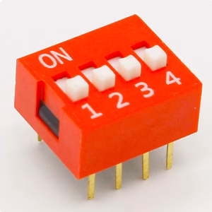 Négy utas két állású kapcsoló - DIP tokozás