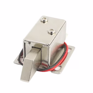 Mini elektromos zár - 12V - Zárnyelves kivitel