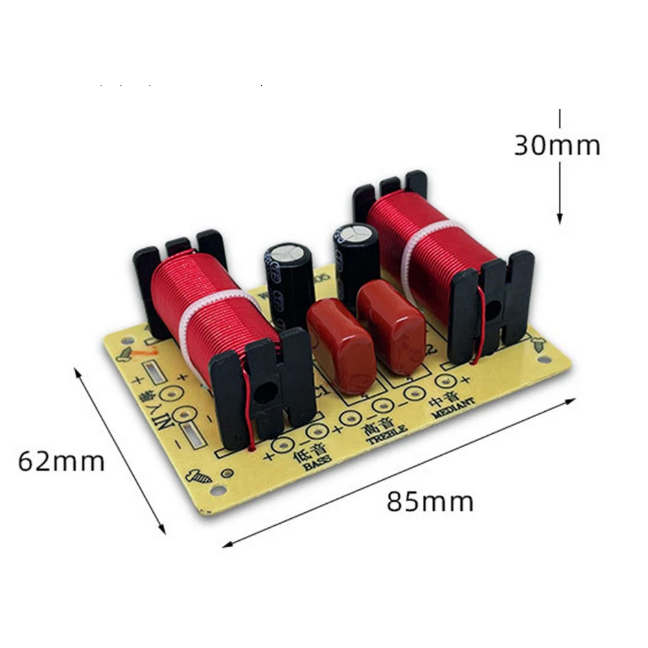 3-utas (Treble-Mid-Bass) Frekvenciaváltó