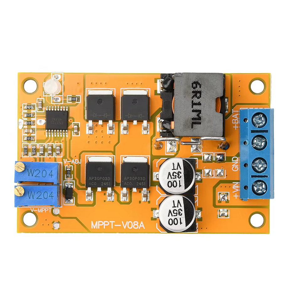 MPPT-V08A - 5A - 100W Univerzális Napelemes Töltésvezérlő