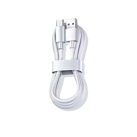 USB-A – USB-C Gyorstöltő Kábel – 5A / Fast Charge Támogatás, Fehér (1 m)